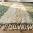 Authentic Moroccan Berber Rug – High Pile Natural Wool Area Rug with Modern Geometric Pattern for Living Room Decor