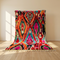 Handmade Colorful Beni Ourain Rug - High Pile Natural Wool