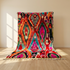 Handmade Colorful Beni Ourain Rug - High Pile Natural Wool