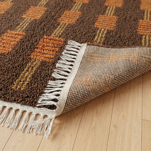 Moroccan Berber Rug – Brown Tribal Wool Rug