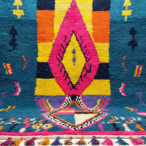 Colorful Moroccan Rug - Moroccan Boujaad Handmade Rug