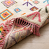 Handmade Azilal Rug - Vibrant 100% Wool - Shaggy Abstract Bohemian Area Rug