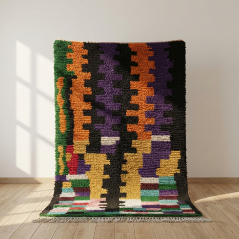 Authentic Handmade Wool Rugs - Colorful Berber Decor