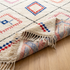 Handmade Azilal Rug - High Pile Natural Wool - Vibrant Geometric Boho Living Room Decor