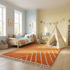 Large Orange Moroccan - Handmade Berber Custom Rug