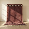 Beni Ourain Rug – Mauve Plush Geometric Wool Area Rug