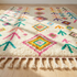 Handmade Azilal Rug – Multicolor Shaggy Diamond Wool Area Rug