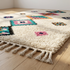 Azilal Rug – Multicolor Shaggy Diamond Wool Moroccan Carpet
