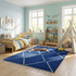 Blue Berber Rug - Moroccan Beni Ourain Wool Rug