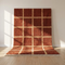 Beni Ourain Rug – Terracotta Plush Geometric Wool Rug
