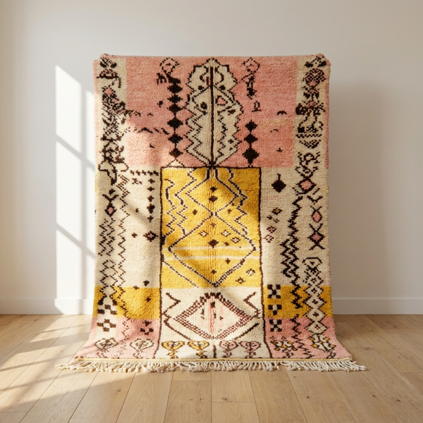 Boujaad Rug – Multicolor Tribal Wool Area Rug