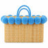 Pom Pom Wicker Beach Bag | Moroccan Bachelorette Tote