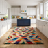 Moroccan Kilim Rug – Multicolor Flatweave Diamond Wool Rug
