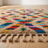 Moroccan Kilim Rug – Multicolor Flatweave Diamond Wool Rug