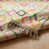 Azilal Rug – Multicolor Shaggy Diamond Wool Rug