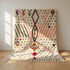 Beni Ourain Rug – Pink High-Pile Tribal Wool Rug