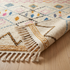 Azilal Rug – Ivory High-Pile Diamond Wool Rug
