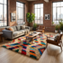 Moroccan Kilim Rug – Multicolor Flatweave Diamond Wool Rug