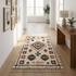 Handmade Azilal Rug - High Pile Natural Wool - Boho Moroccan Living Room Decor - Tribal Geometric Pattern