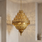 Authentic Handmade Moroccan Lamp – 100% Solid Brass Chandelier for Elegant Living Room Decor