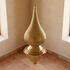 Authentic Moroccan Hanging Lamp – Hand-Hammered Brass Globe Pendant Light for Boho Bedroom Mood Lighting