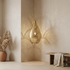 Authentic Handmade Moroccan Lamp – Gold Brass Teardrop Pendant Light with Boho Shadow Casting Design