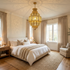 Filigree Moroccan Chandelier – Brass Openwork Lamp Statement Light