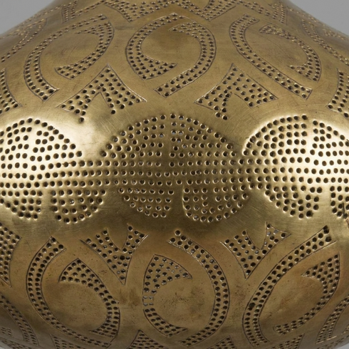 Moroccan Chandelier – Filigree Brass Openwork Lamp Statement Light