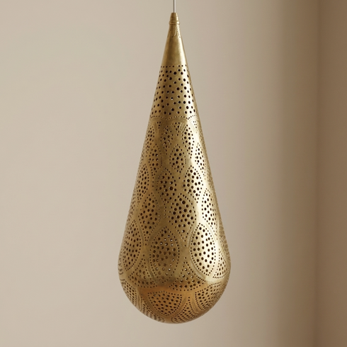 Handmade Moroccan Chandelier – Brass Dome Openwork