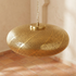 Moroccan Pendant Light – Filigree Openwork Brass Lamp Living Room