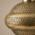 Moroccan Pendant Light – Brass Filigree Bedroom