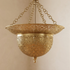 Dome Brass Moroccan Pendant Light