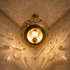 Authentic Handmade Moroccan Lamp – Gold Brass Teardrop Pendant Lantern with Intricate Filigree Design for Entryway Decor