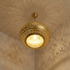 Solid Brass Fixture - Boho Bedroom Mood Lighting - Shadow Casting Filigree