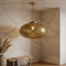 Moroccan Pendant Light – Filigree Brass Shadow-Casting Lamp Bedroom