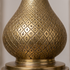 Authentic Teardrop Moroccan Hanging Lamp – Gold Brass Pendant Light with Intricate Filigree Shadow Casting for Living Room Decor