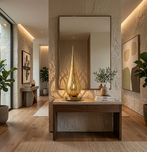 Filigree Brass Moroccan Floor Lamp