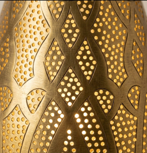 Filigree Brass Moroccan Floor Lamp