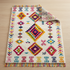 Handmade Azilal Rug - Vibrant 100% Wool - Geometric Boho Living Room Decor