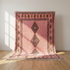 Beni Ourain Rug – Pink Shaggy Tribal Wool Area Rug