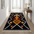 Authentic Handmade Moroccan Rug – Flatweave Wool Rug with Geometric Tribal Design for Boho Living Room Decor