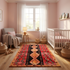 Handmade Boujaad Rug - Plush 100% Wool - Vibrant Tribal Living Room Decor