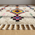Handmade Azilal Rug - High Pile Natural Wool - Vibrant Boho Living Room Decor