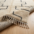 Beni Ourain Rug – Soft Shaggy Wool Area Rug with Tribal Geometric Design for Boho Interiors