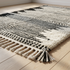 Moroccan Berber Rug – Gray Plush Geometric Wool Area Rug