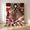 Boujaad Rug – Red Striped Wool Area Rug