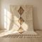 Beni Ourain Rug – Ivory Shaggy Diamond Wool Rug