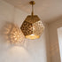 Handmade Moroccan Pendant Light – Brass Geometric Filigree