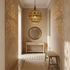 Perforated Brass Moroccan Pendant Light