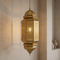 Handmade Authentic Moroccan Hanging Lamp – Gold Brass Pendant Light with Intricate Filigree Entryway Lantern Design